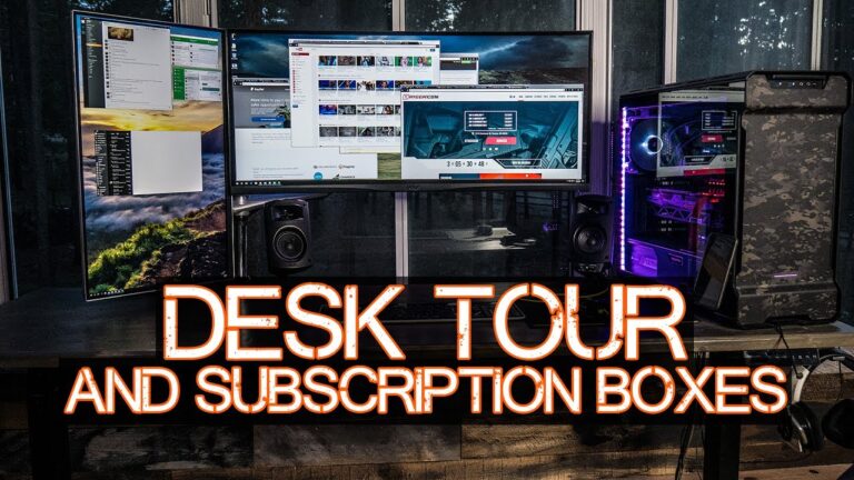 こだわりのデスク環境とサブスクリプションボックス開封！