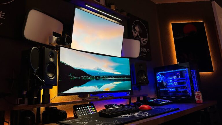 私のオフィスデスク＆セットアップツアー（50,000ドル！）(My Office Desk & S…