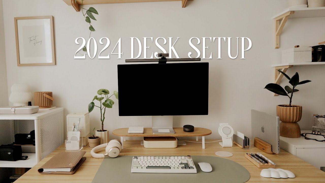 2024年版 居心地の良い生産性爆上げデスクツアー | かわいくて機能的!(2024 Cozy Productive Desk Tour | productive + aesthetic)