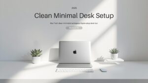 Clean Minimal Desk Setup Tour 2025 - Max Techのデスクツアー