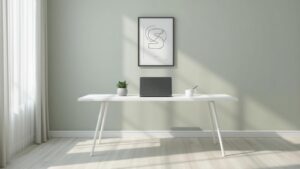 Aesthetic Home Office Tour 2025 - Minimal Officeのデスクツアー