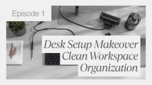desk setup makeover new keyboard cable management - Krister Anneのデスクツアー