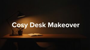 desk makeover aesthetic cosy and minimalist - daily auroreのデスクツアー