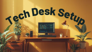 【デスクツアー】私のテックデスクセットアップツアー // ミッドセンチュリーモダン！