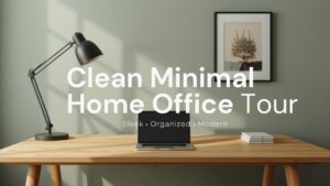【デスクツアー】洗練されてて見惚れる!私のクリーン&ミニマルなホームオフィスデスクツアー