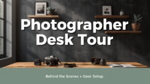 【デスクツアー】フォトグラファーのデスクツアー：舞台裏をちょっと見せちゃいます