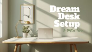 【デスクツアー】私の夢のデスクセットアップ＆オフィスツアー - モダン＆シンプル！