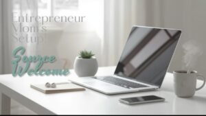 【デスクツアー】月収400万経営者ママのシンプルデスク周り Mac＆在宅フリーランス