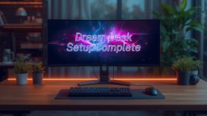 【デスクツアー】理想のデスクが完成しました！こだわりの作業環境紹介