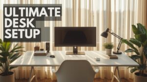 【デスクツアー】作業効率と快適さにこだわった究極のデスク環境