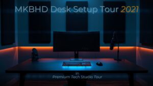 The MKBHD Desk Setup Tour 2021! - The Studioのデスクツアー