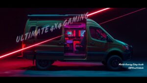 究極の4x4ゲーミングキャンピングカーツアー - Trent The Travelerのデスクツアー