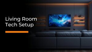 Modern Living Room Tech Setup Tour 2024 - UrAvgConsumerのデスクツアー