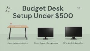 Budget Desk Setup Under $500 - Setup Expertのデスクツアー