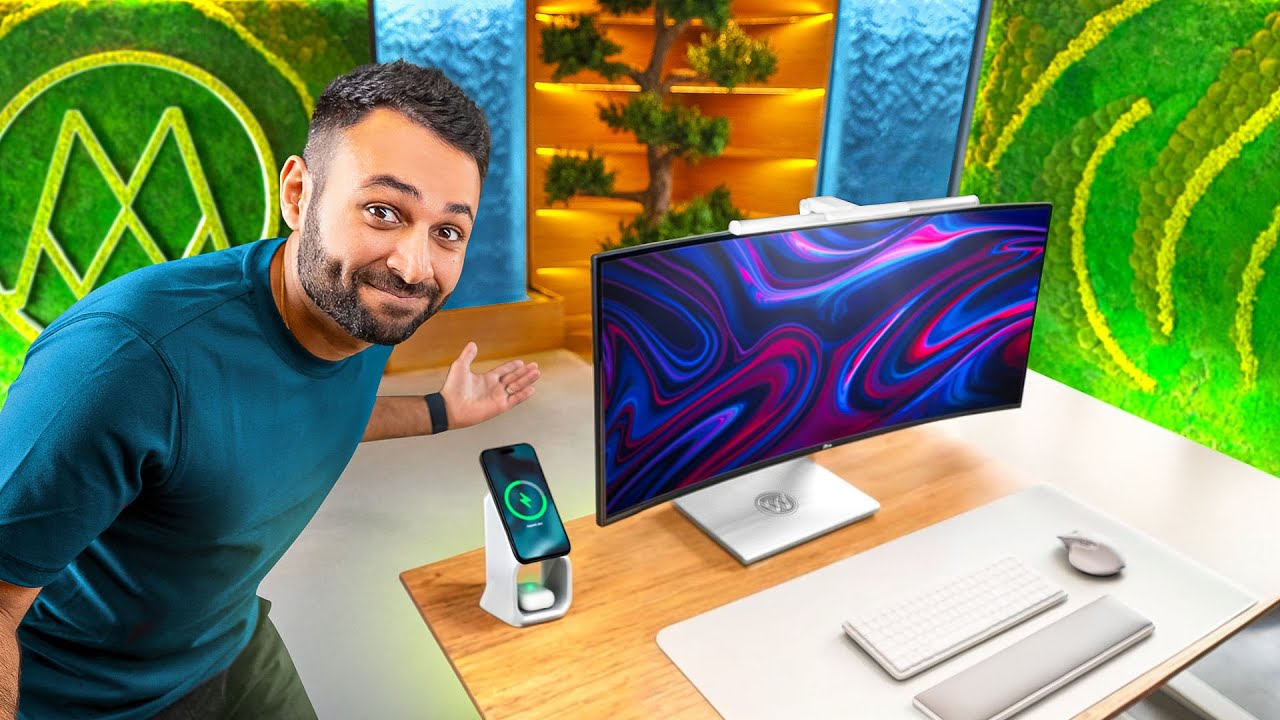 Mrwhosethebossのデスクツアー - FlexiSpot E7 PROスタンディングデスクとMacBook Pro M4を中心としたオフィスセットアップ